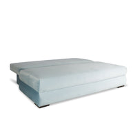 canapea extensibila saltea relaxa 3 locuri pet friendly leni agache culoare alb deschis lateral stanga