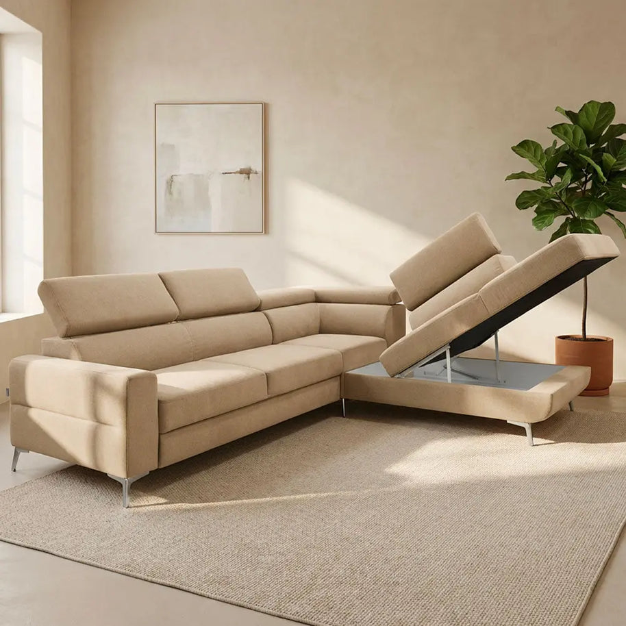 Coltar Natasha Extensibil cu Tetiere Material Practic Agache