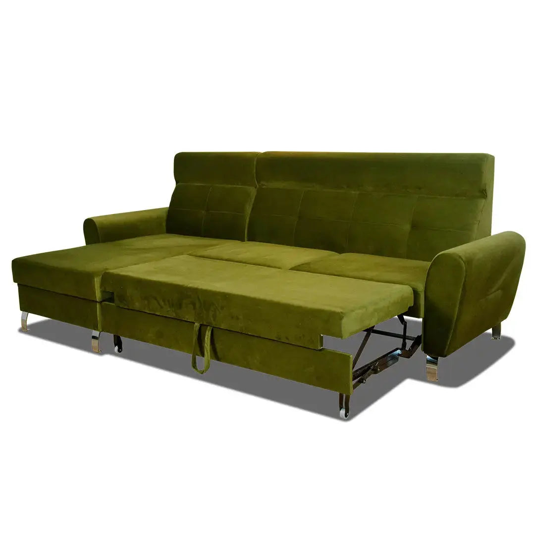 Coltar extensibil cu tetiere Roma Catifea EasyClean 1