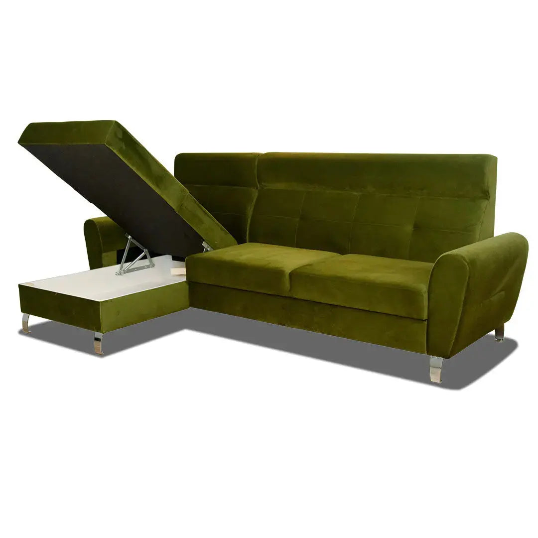 Coltar extensibil cu tetiere Roma Catifea EasyClean 3