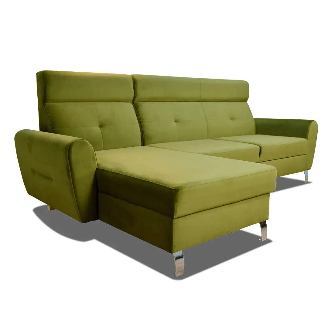 Coltar extensibil cu tetiere Roma Catifea EasyClean 4