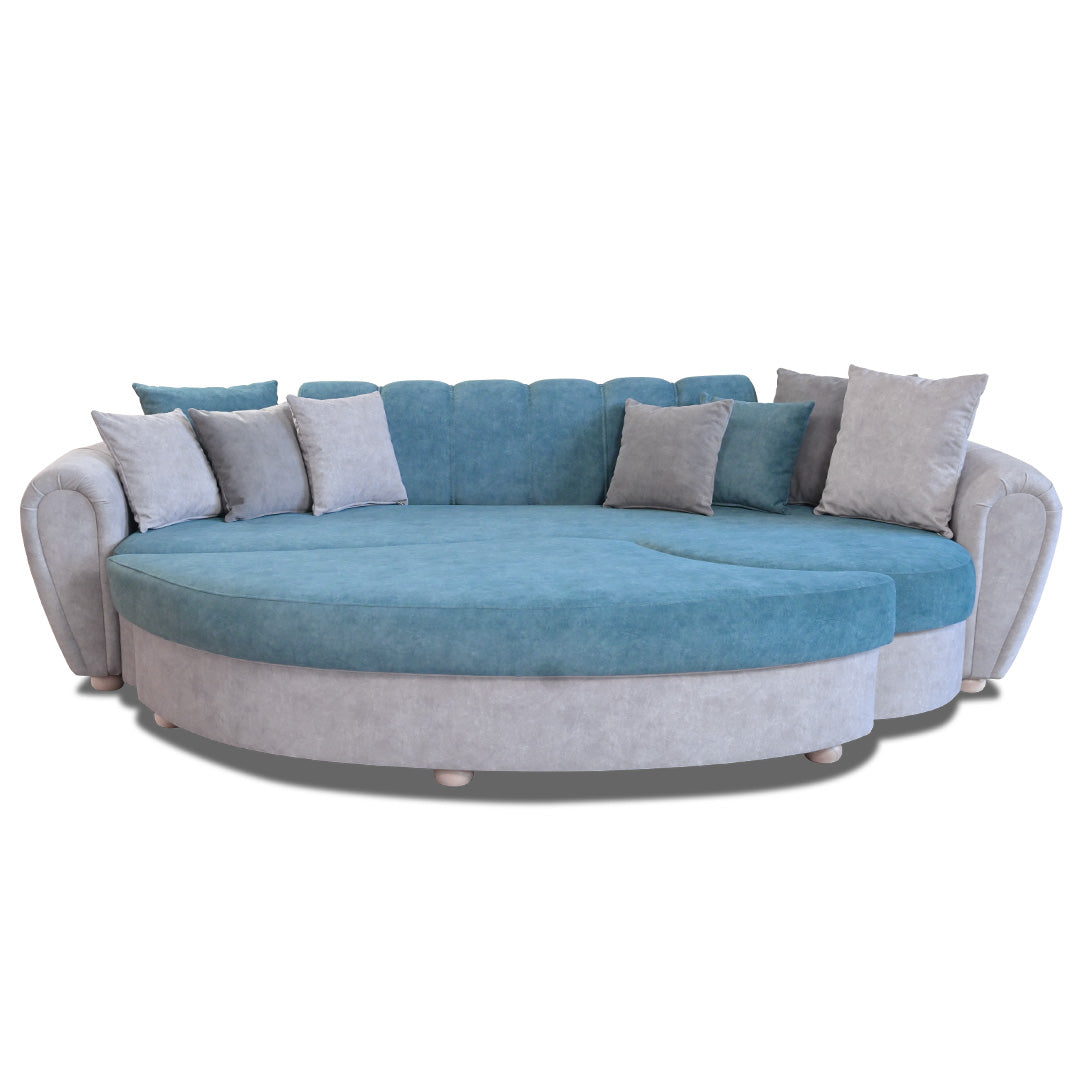 Canapea rotunda cu design deosebit Romanita