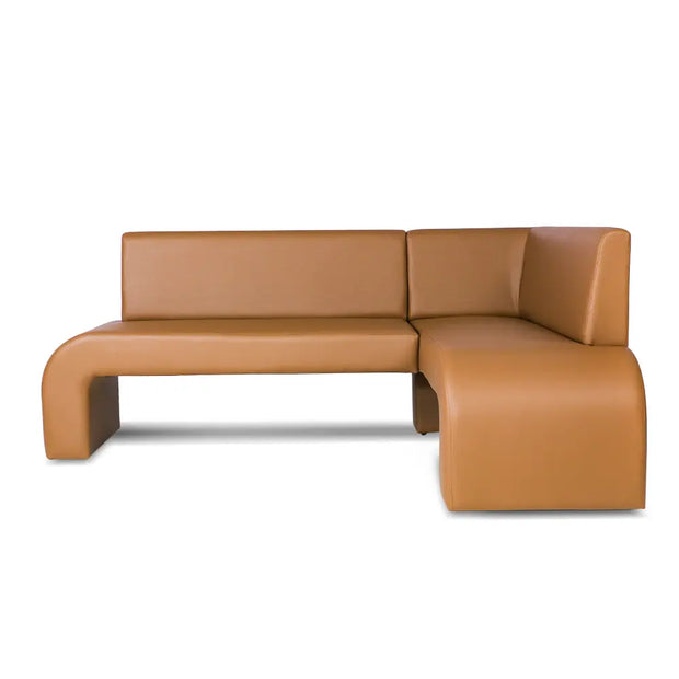 coltar bucatarie andreea stanga culoare maro piele ecologica agache