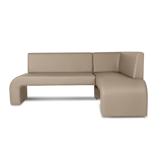 coltar bucatarie andreea stanga culoare bej piele ecologica  agache