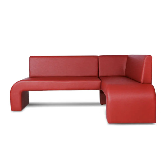 coltar bucatarie andreea stanga culoare rosu piele ecologica agache