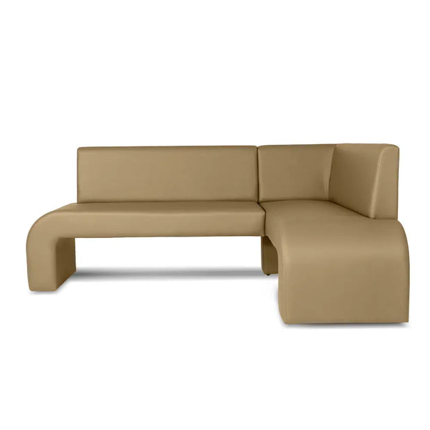 coltar bucatarie andreea stanga culoare bej deschis piele ecologica agache